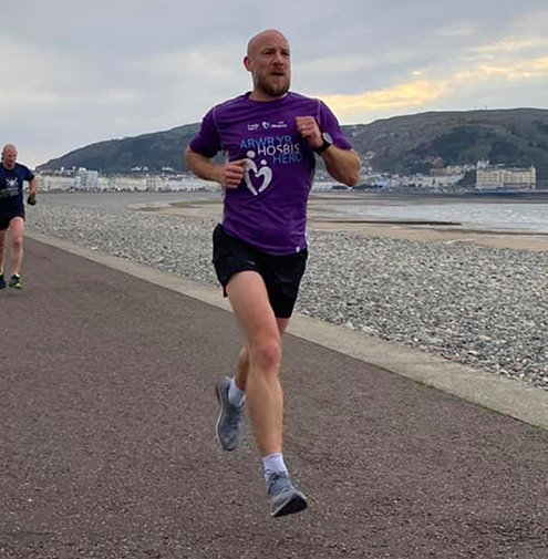 some of the members who took part in the Thursday session on Llandudno promenade for sprints and interval sessions.
