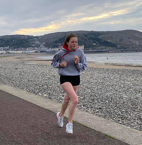some of the members who took part in the Thursday session on Llandudno promenade for sprints and interval sessions.