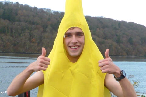 Bananaman Finished Ahead Of The Bunch At Conwy’s Christmas Parkrun