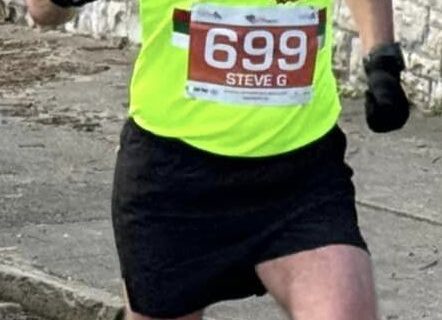 Steve Gardener On Form At The BMAF Cross Country Champs At Corwen.